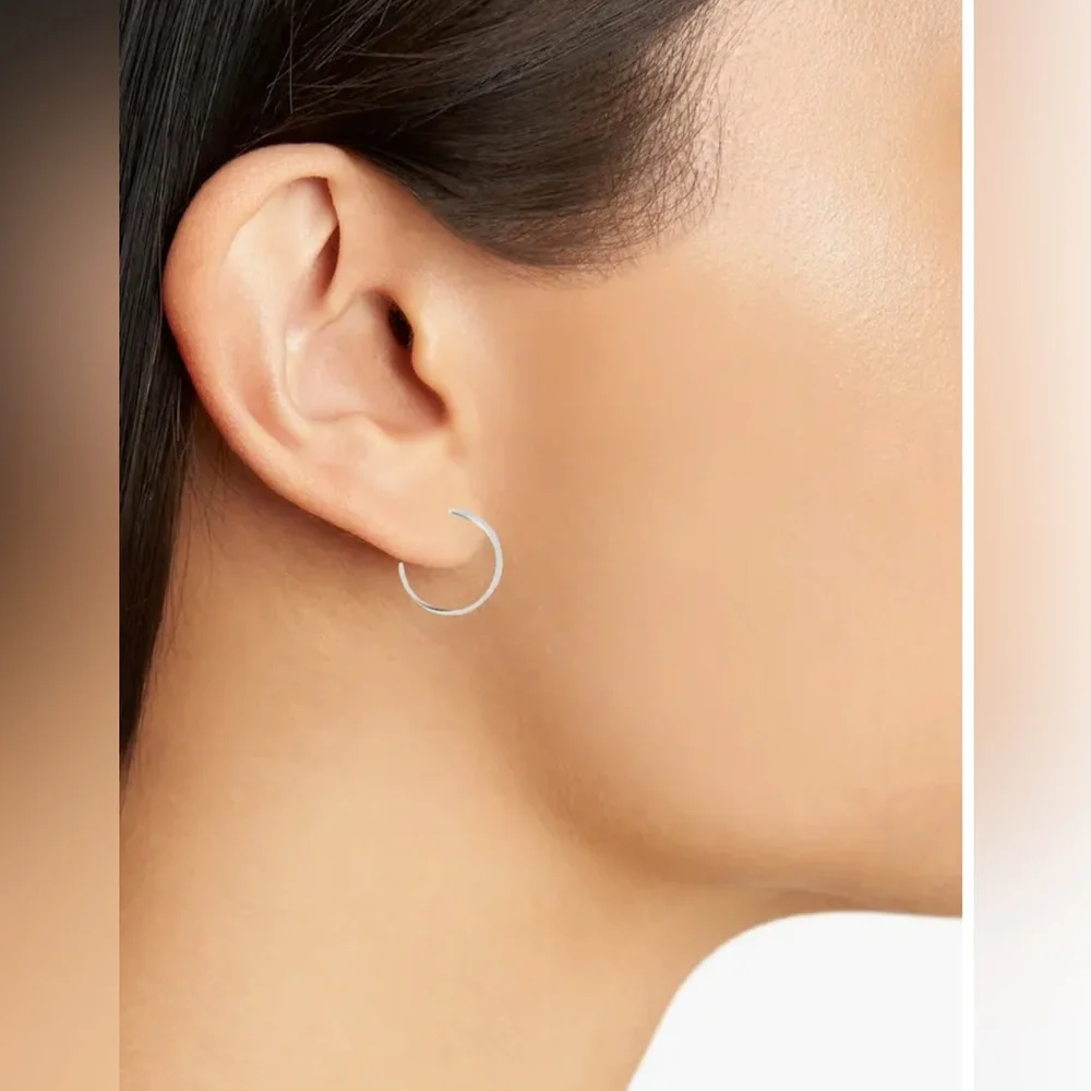 Madewell Delicate Collection Demi-Fine Small Hoop Earrings